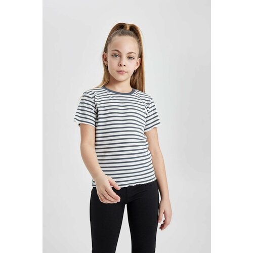 Defacto Girl Slim Fit Striped Ribbed Camisole T-Shirt Cene