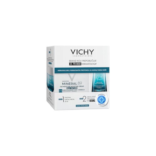 Vichy Set Mineral 89 Bogata krema + Mineral 89 njega za područje oko očiju Slike