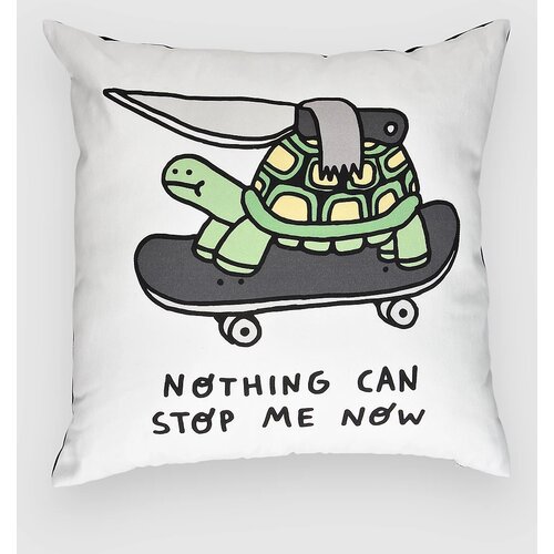 A-Lab Nothing Can Stop Me Pillow white / black Slike