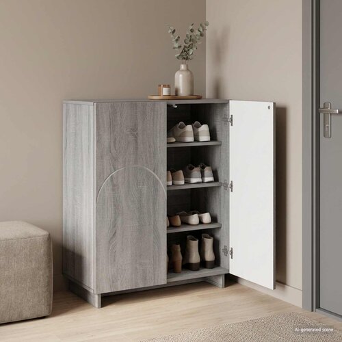  Ormar za cipele 73 x 38 x 87,5 cm Konstruirano drvo Siva Sonoma Cijene