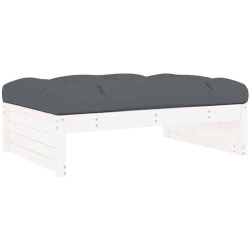 Maison Chic Vrtni stolček - Vrtni stoli za noge bel 120x80 cm trdna borovina JS879, (21877301) Cene