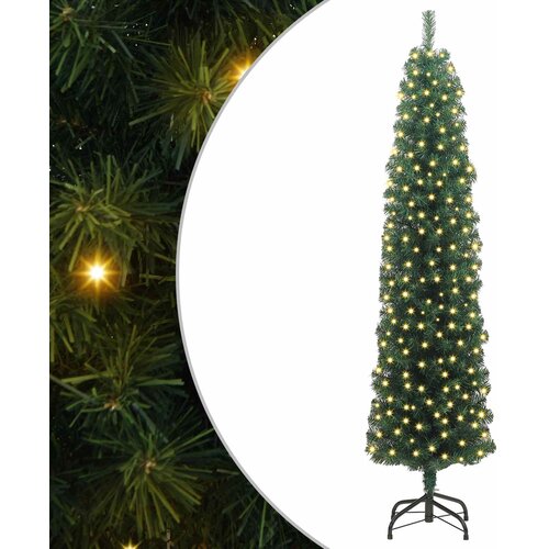  Umjetno božićno drvce Zelena 210 cm PVC i čelik i plastika Slike