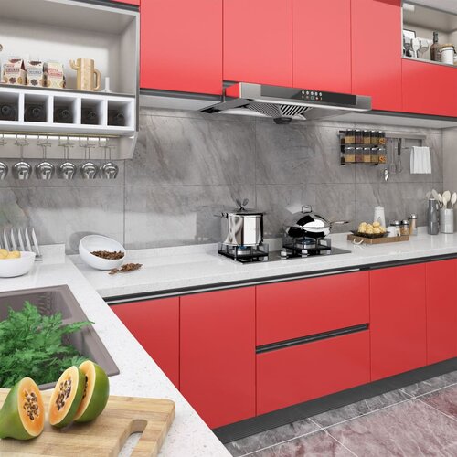 vidaXL Samoljepljiva folija za namještaj crvena 500 x 90 cm PVC Cene
