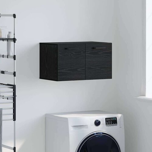 VidaXL Ormar za Zid Crni hrast 60 x 36.5 x 35 cm Konstruirano drvo Slike