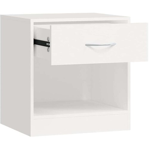  242547 Nightstand 2 pcs with Drawer White Slike