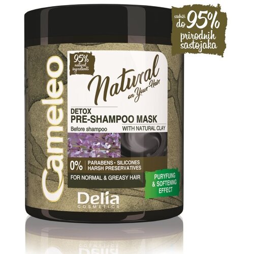Delia CAMELEO NATURAL &amp;ndash; DETOX - Detoksifirajuća maska za pretpranje kose 250ml Slike