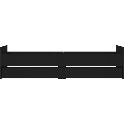 vidaXL Okvir kreveta s ladicama crni 90 x 190 cm Cijene