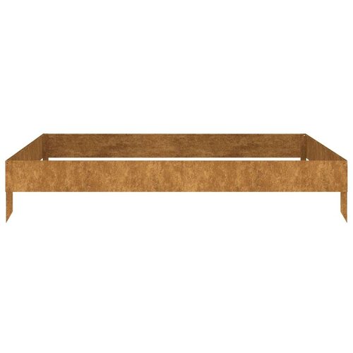 VidaXL Povi&amp;scaron;ena vrtna gredica 100 x 100 x 18 5 cm od čelika COR-TEN Slike