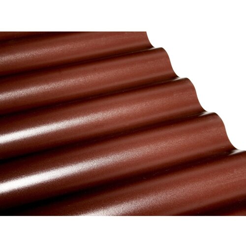  PVC valovita plo&amp;scaron;ča Sinus 76/18 rjava 80 cm x 120 cm debelina: 1,2 mm Slike