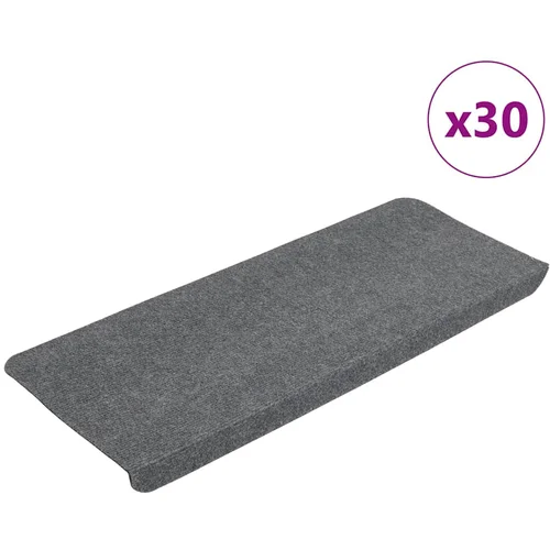 vidaXL Samolepilne preproge za stopnice 30 kosov sive 65x24,5x3,5 cm vidaXL Samolepilne preproge za stopnice 30 kosov sive 65x24,5x3,5 cm