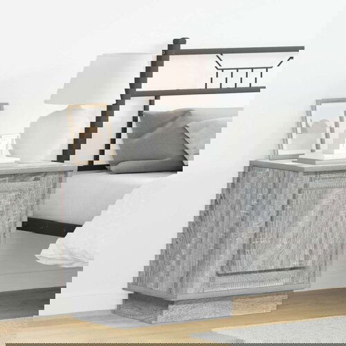  Noćni ormarić s LED svjetlima Siva Sonoma 44x34 5x45 cm Cijene