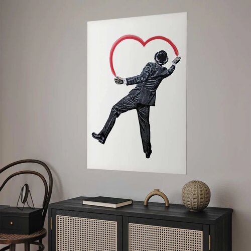  Plakat - Elegant Graffiti Artist 40x60 Bez okvira Slike