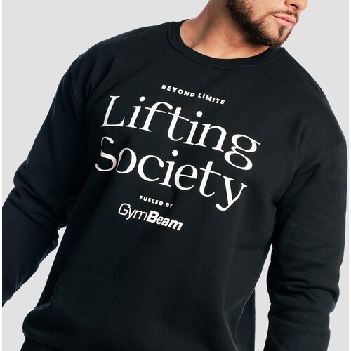 GymBeam lifting society sweatshirt black 112057 Slike