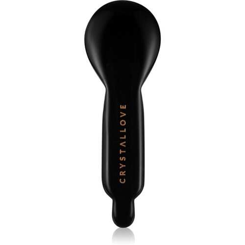 Crystallove Black Obsidian Spoon Eye Gua Sha pripomoček za masažo za predel okoli oči 1 kos Cene