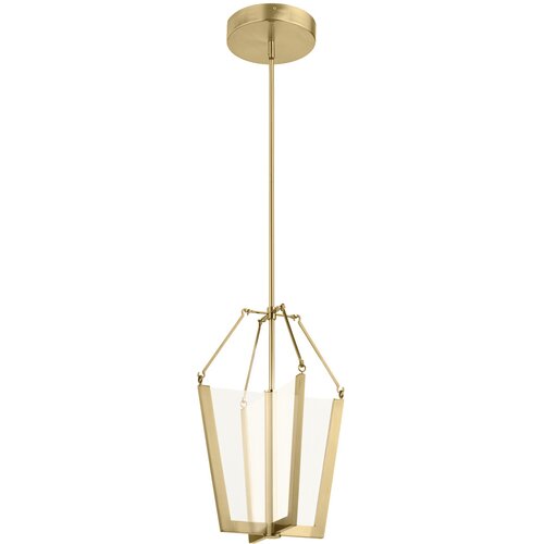 Quintiesse Kichler Calters Integrirana LED viseča stropna svetilka, šampanjsko zlata, 3000K, (22098255) Cene