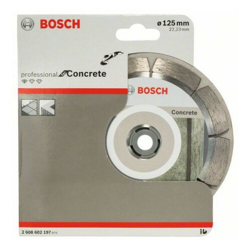 Bosch dijamantska rezna ploča standard for concrete 125 x 22,23 x 1,6 x 10 mm ( 2608602197 ) Slike