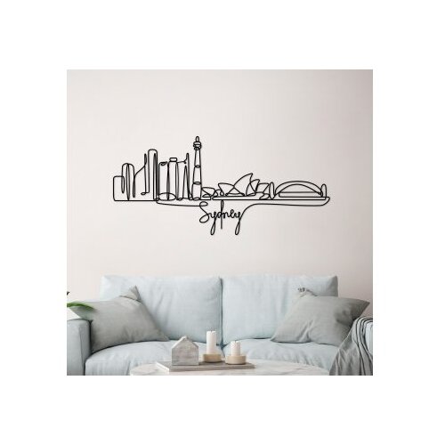 Wallity Zidna dekoracija Sydney, 120x52cm, Crna Cene