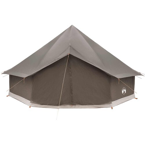 Tipi &amp;scaron;ator Smeđa siva 500 x 500 x 300 cm Poliester i čelik Slike