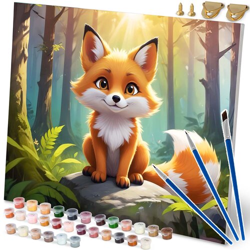 Massido Painting by Numbers Kit - Fox Design 40x50 cm for Creative Fun, (21738667) Cene