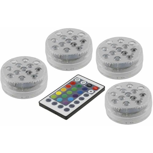 megaM set 4 vodotesnih rgb led svetilk za bazen z daljinskim upravljalnikom IP68 Cene