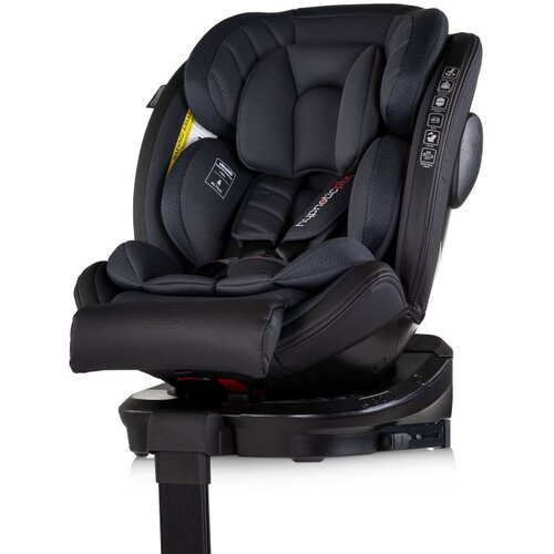 Chipolino autosjedalica i-Size 40&amp;ndash;150 cm ISOFIX 360&amp;deg; HYPNOTIC PLUS Charcoal Slike