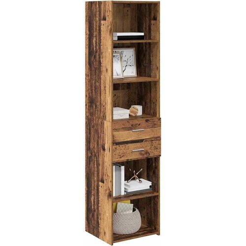  Highboard Staro drvo 45 x 42,5 x 185 cm Konstruirano drvo Slike