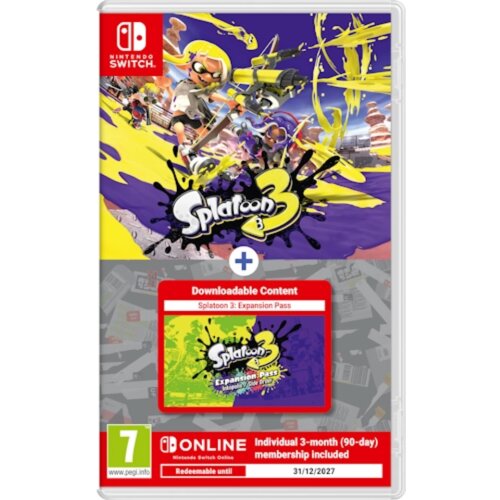 Nintendo Splatoon 3 + Ekpansion Pass + 3M NSO prekidač Cene