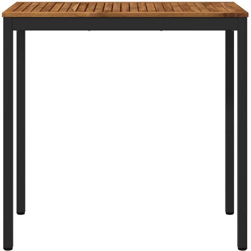  Stol za bar u vrtu Prirodna i crna 108,5 x 55 x 105 cm Slike