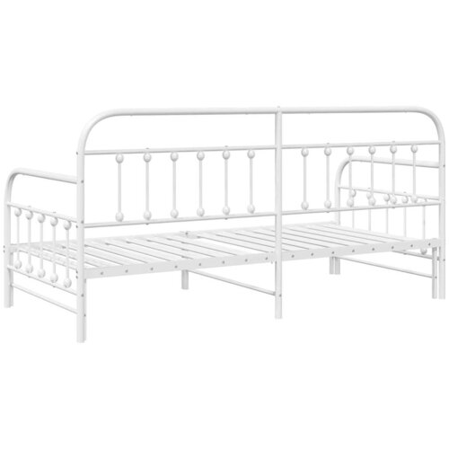  Krevet na kat Bijelo 100 x 190 cm Čelik s prahom premazan Slike