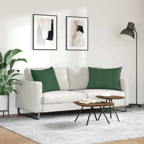 VidaXL jastučići za sofu 2 pcs tamnozelena 70 x 50 cm kordura tekstil Slike