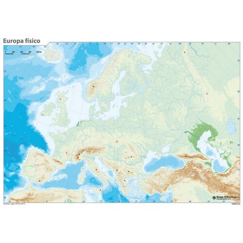 Grupo MUTE MAPA JE FIZIČNA EVROPA, (21240408) Cene