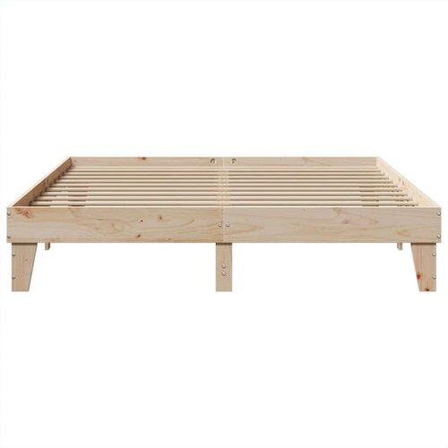 vidaXL Posteljni okvir brez vzmetnice 180x200 cm trdna borovina Cene