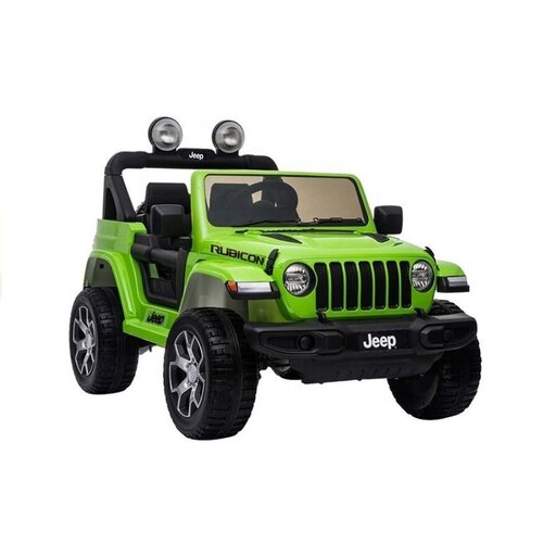 Ramiz Otro&amp;scaron;ki avto na akumulator Jeep Wrangler Rubicon Zelena 4x4 lea Slike
