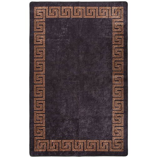 VidaXL perivi tepih 80 x 150 cm crno-zlatni protuklizni Slike
