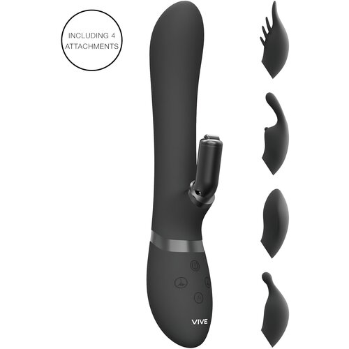 VIVE Chou - baterijski, zamjenjivi vibrator za klitorisnu ruku (crni) Cene