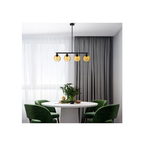 Opviq Luster Benek-15-14434, 80x15x80cm, IP20, Crno-žuti Cene
