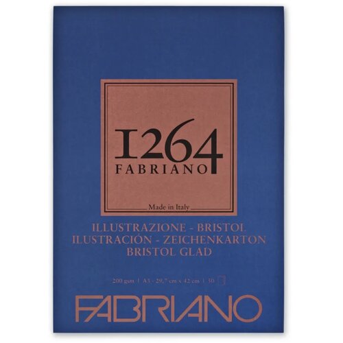 Fabriano 1264 Bristol, blok za skiciranje, A3, 200g, 50 lista, Fabriano Slike