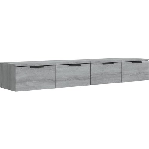 Maison Chic Stenska omarica - Zidna omarica 2 kosa siva sonoma 68x30x20 cm konstruiran les iu393, (22063492) Cene