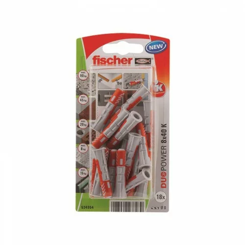Fischer Vložki Duopower (8 x 40 mm, 18 kosov)