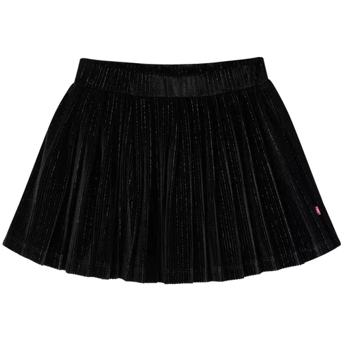  Dječja plisirana suknja s lurexom crna 140