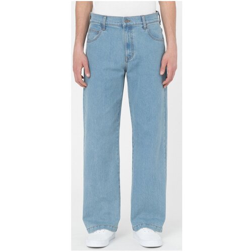 Dickies Hlače Wingville loose denim Modra Slike