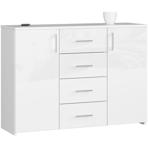 AKORD KOMODA K45 BELA SJAJ, (21702879) Cene