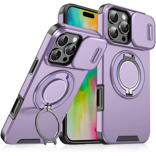  Torbica camshield ring stand za iphone 16 pro 6.3 ljubičasta Cene