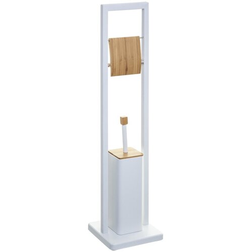 Five Držač toaletnog papira i WC četka FIVE Natureo, bambus/bijela Slike