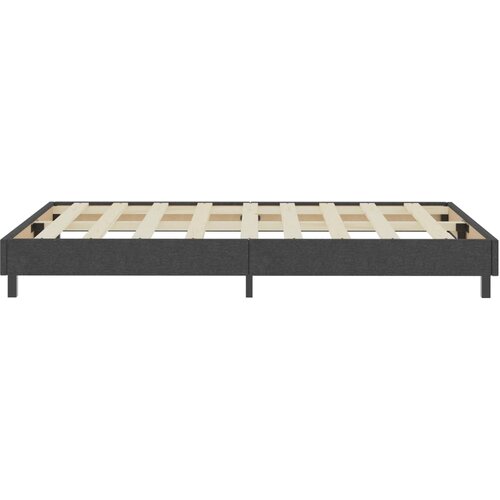 Box spring okvir za krevet od tkanine sivi 120 x 200 cm Slike