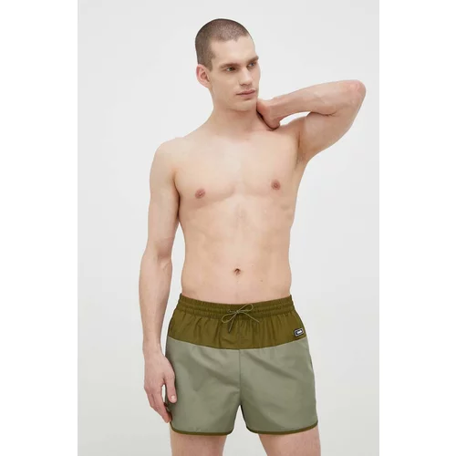 Calvin Klein Kopalne kratke hlače zelena barva
