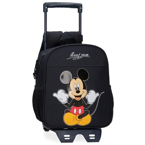  MICKEY Ranac 25 cm sa točkićima - Crna Slike