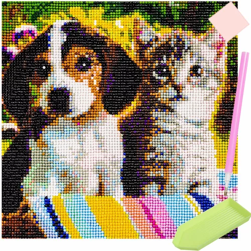 Malatec Diamantni mozaik - pes in mačka, (20472323)
