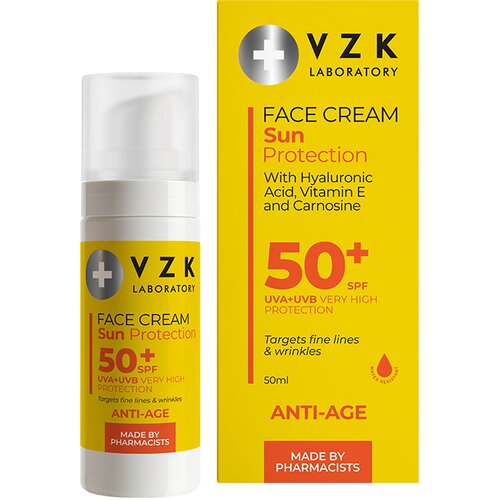 VZK krema za za&amp;scaron;titu kože lica od sunca i protiv starenja SPF50+, 50ml Slike
