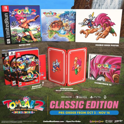  Tomba 2 The Evil Swine Return Remastered Classic Edition - Limited Run (PS5) Cene